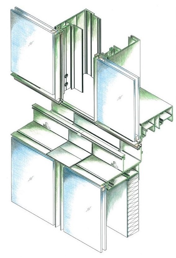 Curtain Wall Isometric